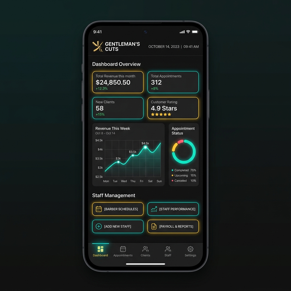 Панель администратора и владельца салона (Dashboard)